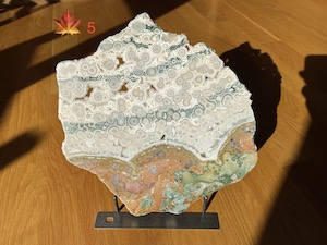 1 side polished slab, 28x28x0.7cm, 956g