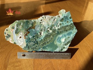 1 side polished slab, 25x14x1.3cm, 796g
