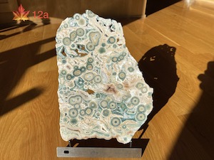 1 side polished slab, 21x28x0.8cm, 849g